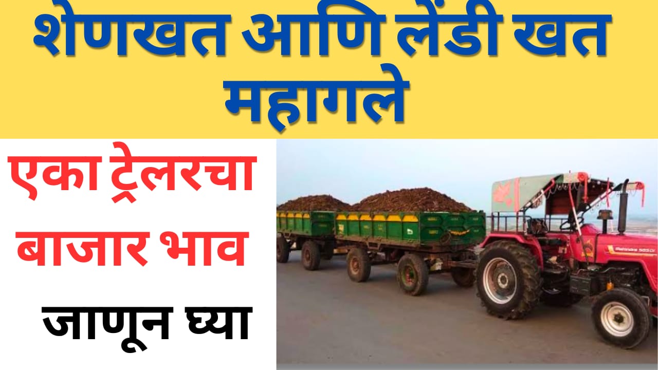 शेणखत आणि लेंडी खताचे दरात वाढ : जाणून घ्या किती मिळतोय दर