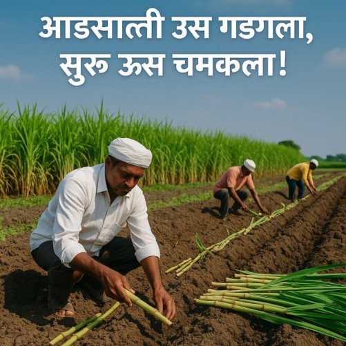 📉 "आडसाली ऊस गडगडला, सुरू ऊस चमकला!" – शेतकऱ्यांच्या पिक निवडीमागील खरी गोष्ट 🌾🚜